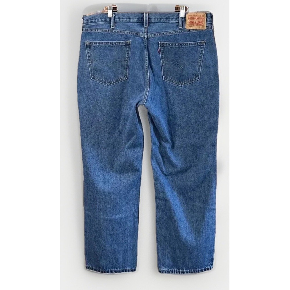 Mens Levi's 550 Blue Jeans Sz 42x30 CLEAN ! EUC